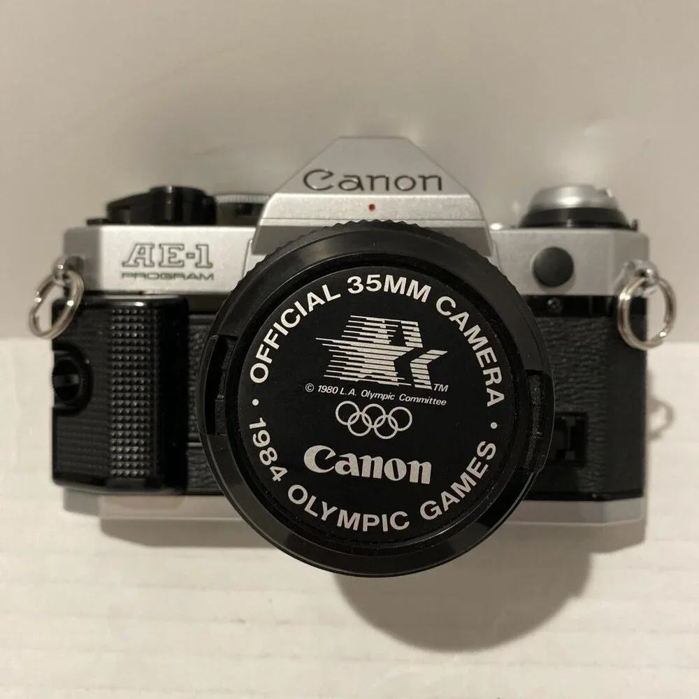 Canon Silver and Black Film Camera Kit with Lenses and Flash